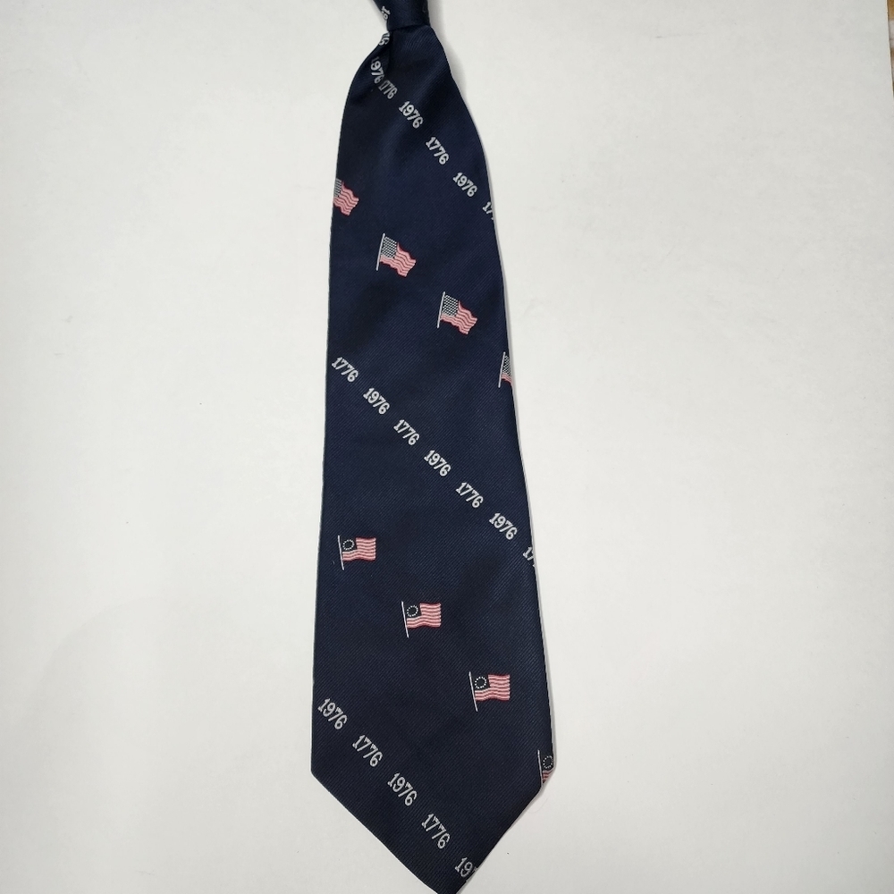 1976 Bicentennial Tie Vintage Flag Patriotic Election Tie - Picture 2 of 5